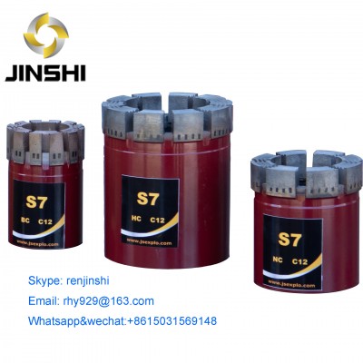 wireline core bit;Impregnated diamond core bit;Geological drilling bit