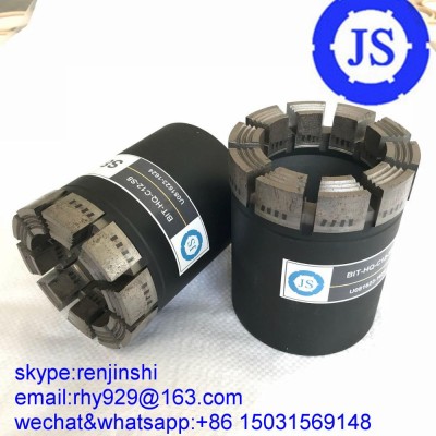 JS manufacture high quality diamond core bit/wirline core bit/exploration core bit PDC